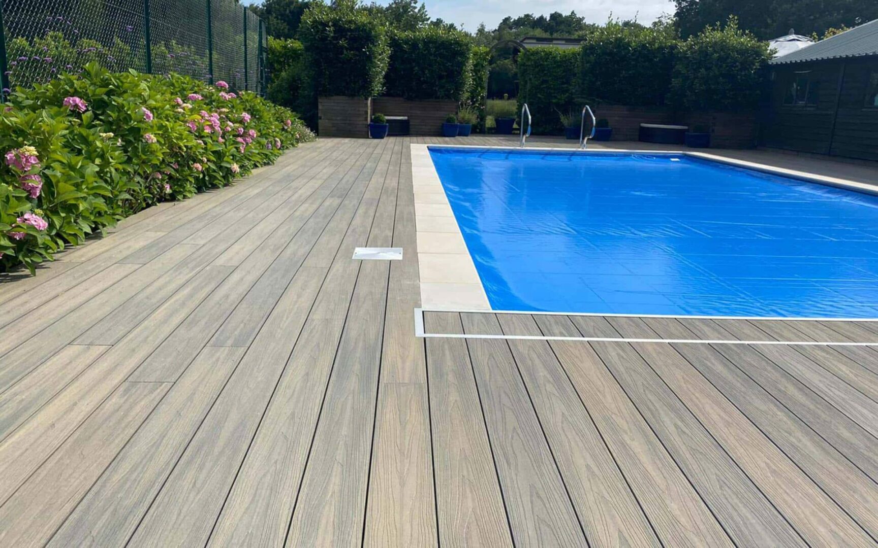 Can I build composite decking around a pool?