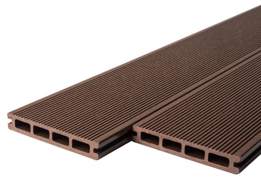 Wood Grain Victorian Brown Composite Decking 2.9m x 140mm